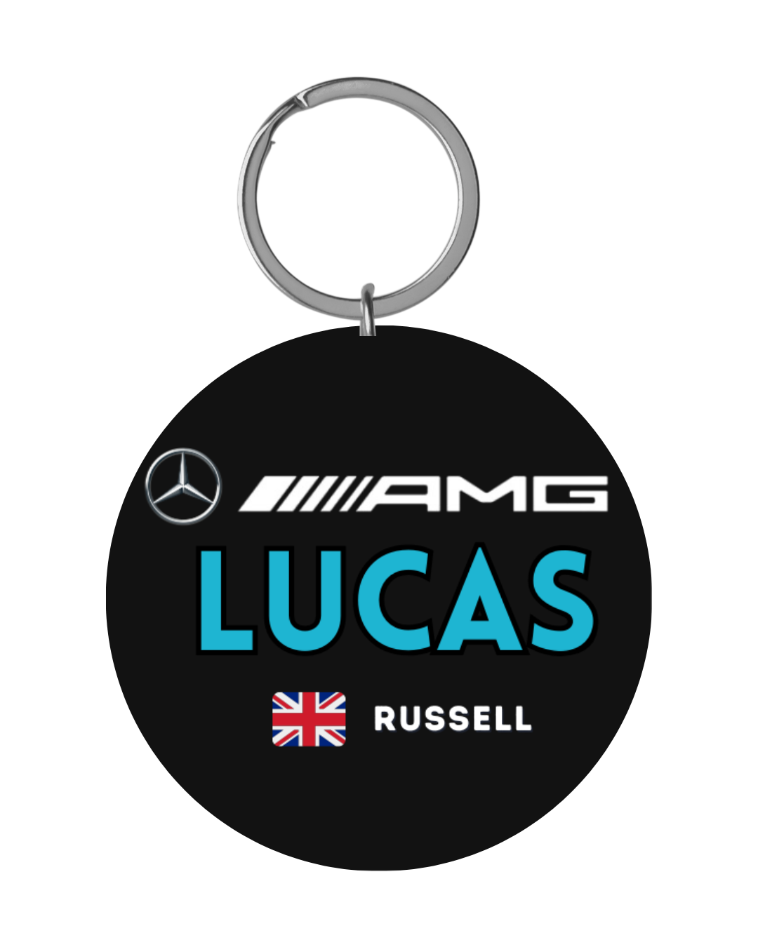 Placa de identificación para perros y gatos -RUSSELL