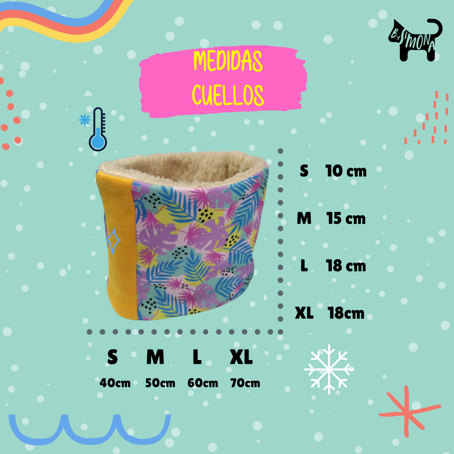 Cuello con Peludito para Mascotas Mango Stars