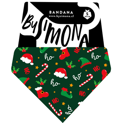 Bandana con Collar Ho Ho Ho