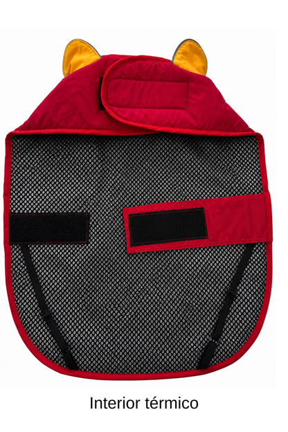 Parka Impermeable y Térmica para Perros diseño Rojo