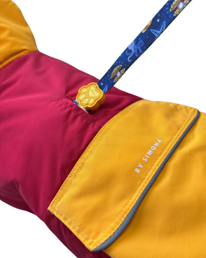 Parka Impermeable y Térmica para Perros diseño Rojo