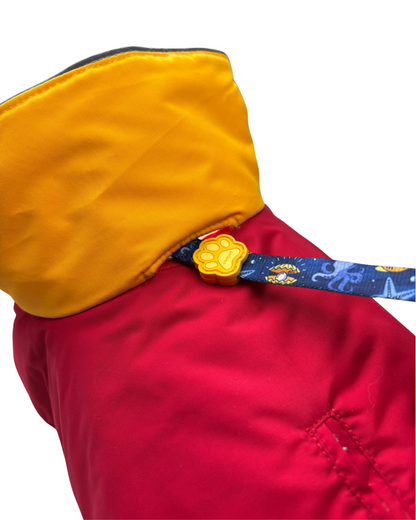 Parka Impermeable y Térmica para Perros diseño Rojo