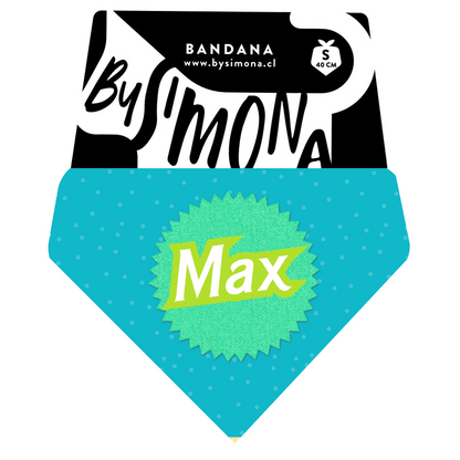 Bandana Personalizada con Collar Ajustable para Mascotas – Diseño MUÑECO