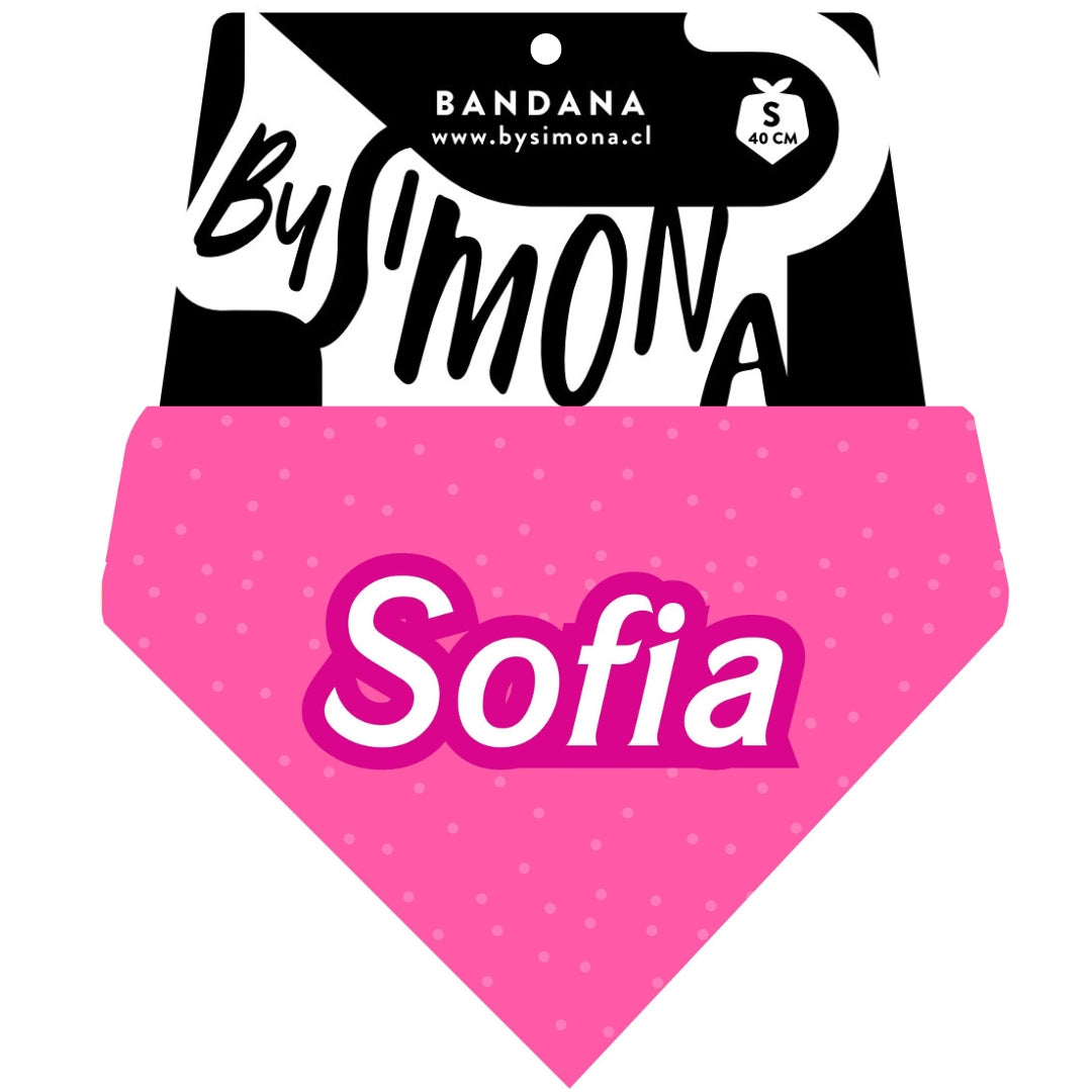 Bandana Personalizada con Collar Ajustable para Mascotas – Diseño MUÑECA