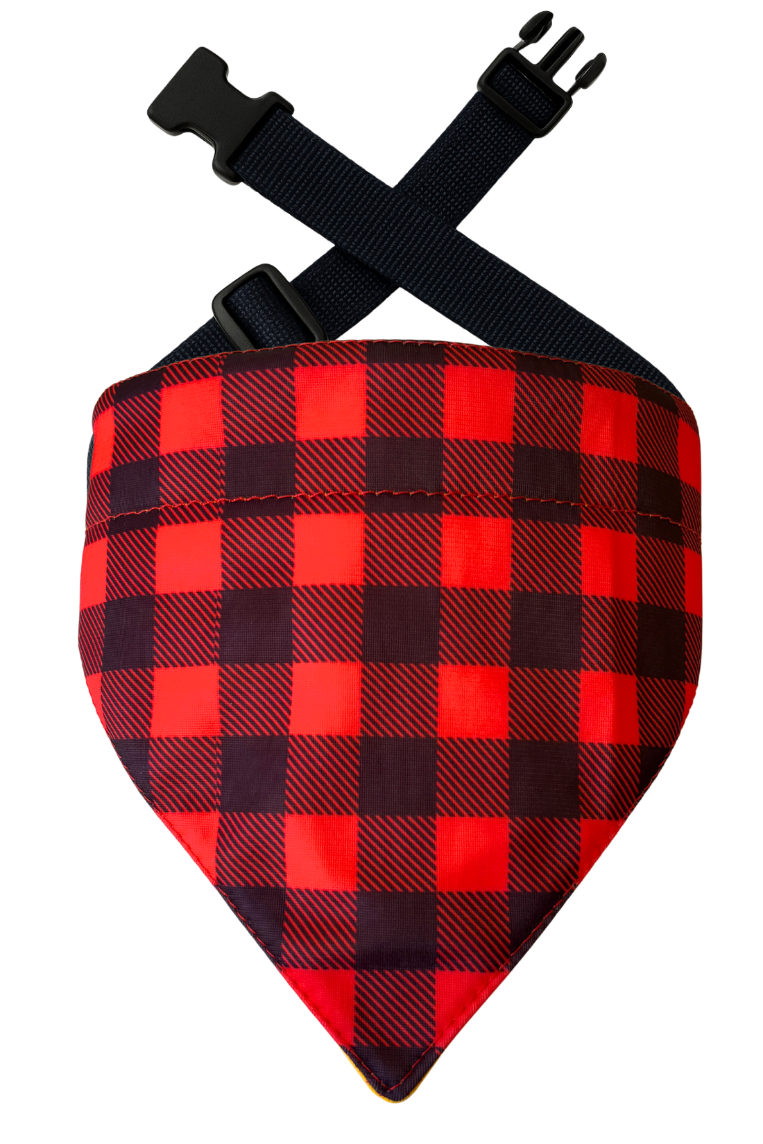 Bandana con collar ajustable para perros y gatos - Cuadrillé