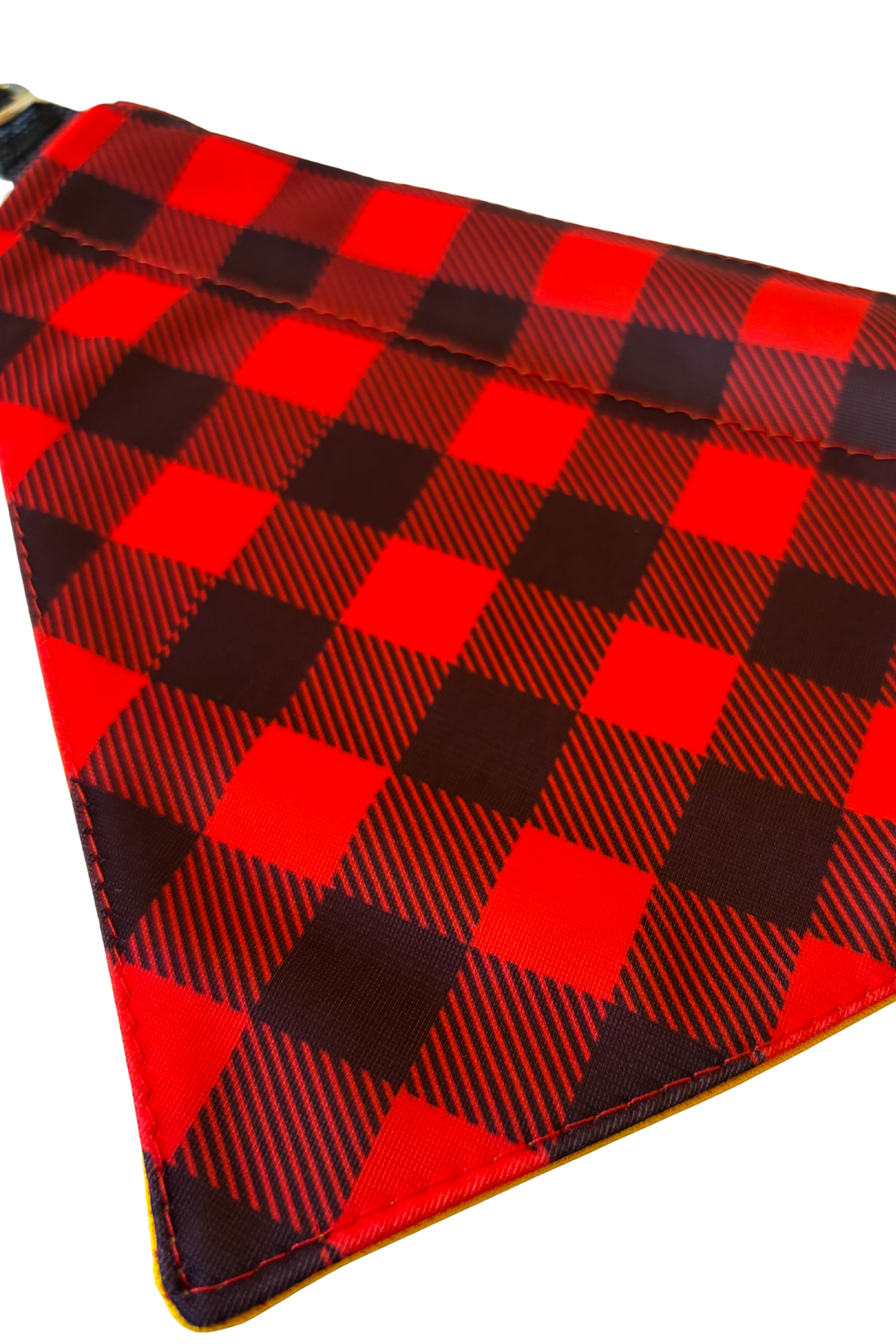 Bandana con collar ajustable para perros y gatos - Cuadrillé