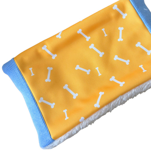 Cuello para perro diseño Huesos amarillos