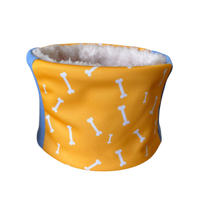 Cuello para perro diseño Huesos amarillos