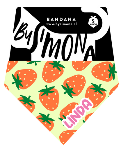 Bandana Personalizada con Collar Ajustable para Mascotas – Diseño LINDA