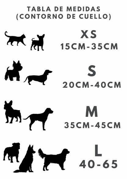 Cuello para perro diseño Huesitos morados