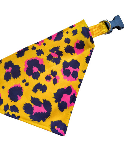 Bandana Personalizable Animal Print Yellow