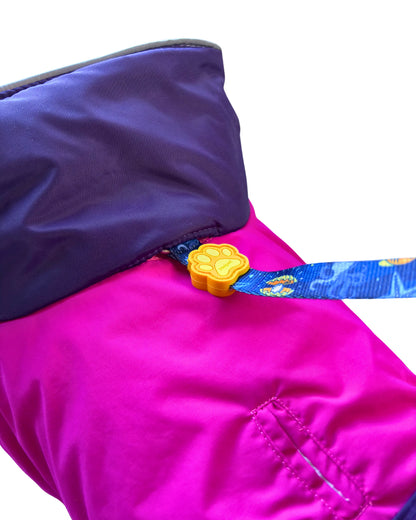 Parka Impermeable y Térmica para Perros diseño Fucsia