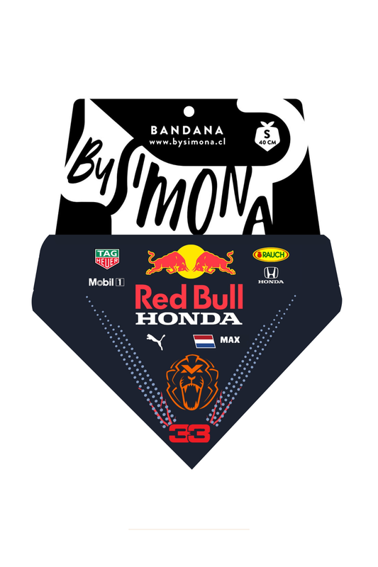 Bandana con Collar Ajustable para Perros y Gatos – Fórmula 1 -VERSTAPPEN
