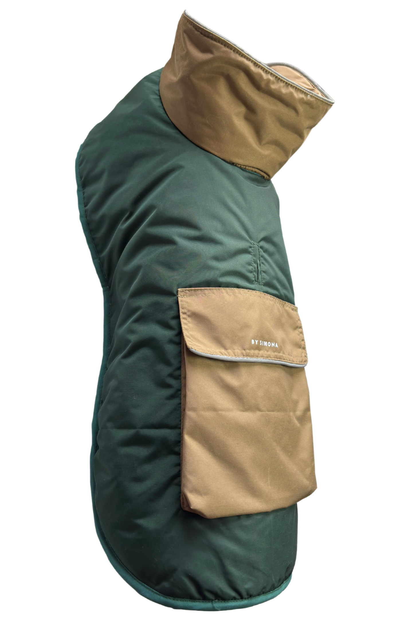 Parka Impermeable y Térmica para Perros diseño Verde