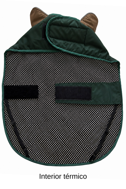 Parka Impermeable y Térmica para Perros diseño Verde