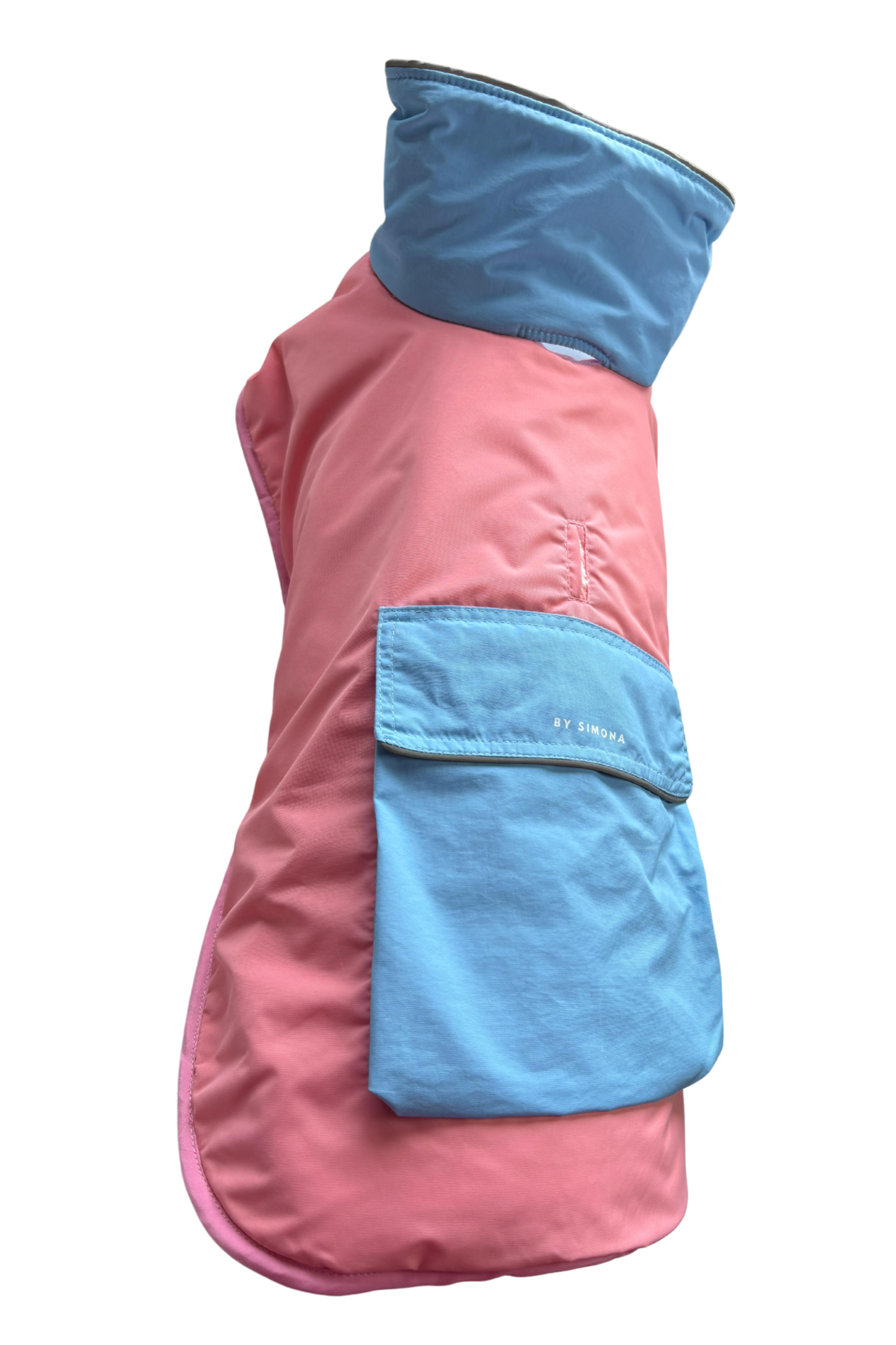 Parka Impermeable y Térmica para Perros diseño Rosado