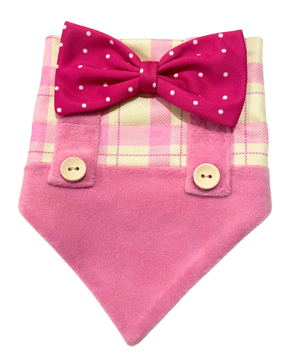 BANDANA ROSADA/CREMA