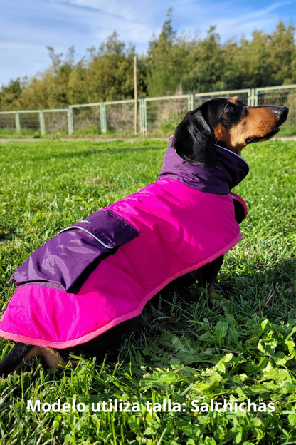 Parka Impermeable para Perros Fucsia + Bandana de regalo