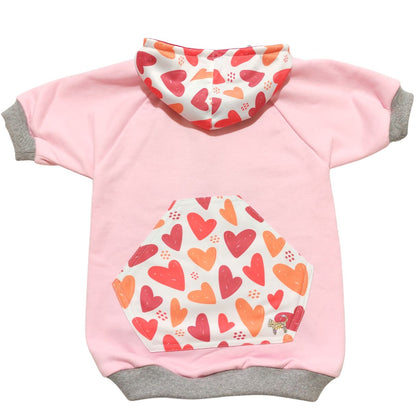 Polerón para perro corazones