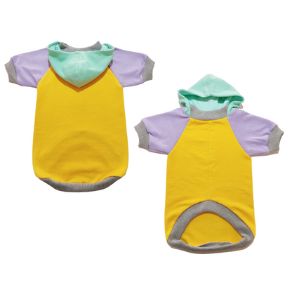 Polerón para Perro Tricolor amarillo